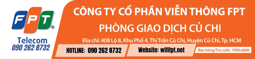 Lắp FPT Wifi Củ Chi ⚡ FPT WIFI